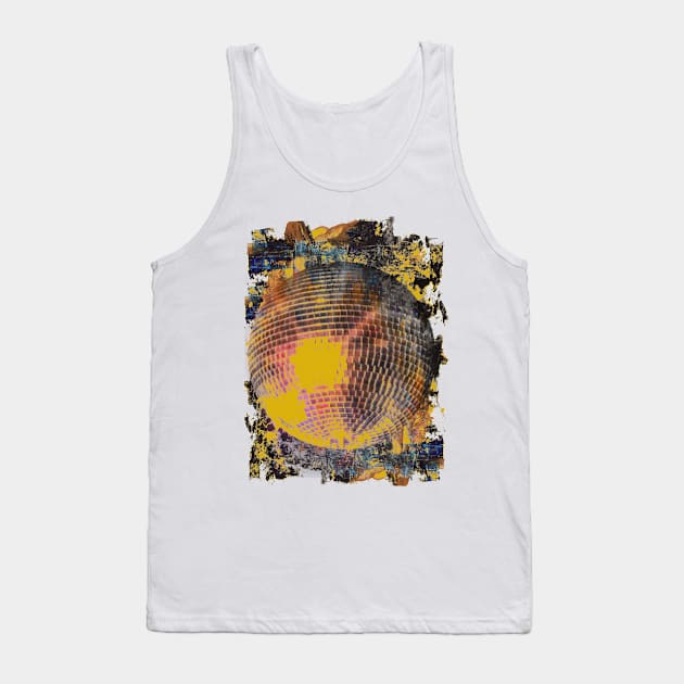 Yellow disco ball art collage Tank Top by aa.designs.pro@gmail.com